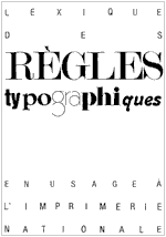 lexique des regles typographiques